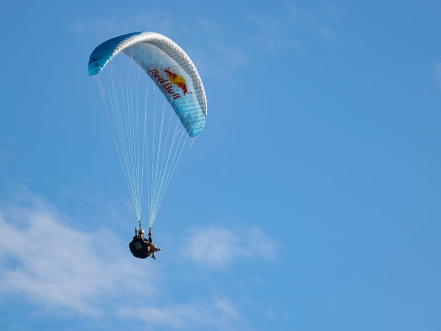 person parachuting